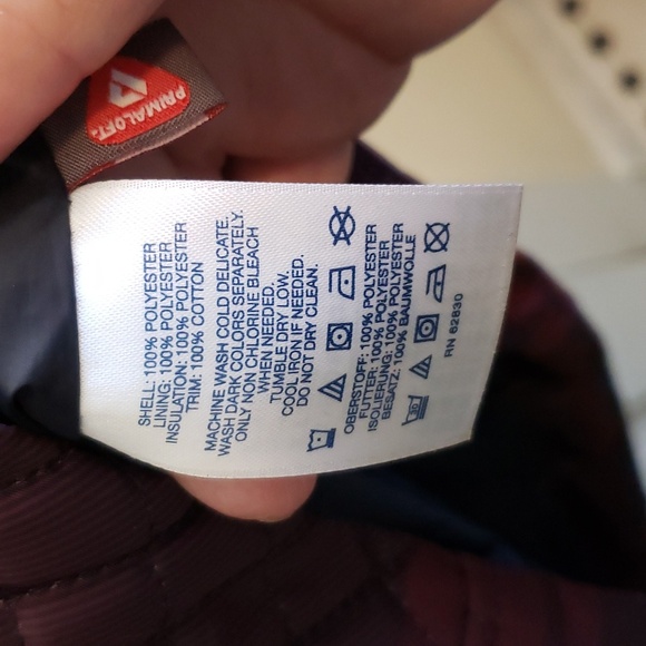 Lands' End Plus Size Plaid Quilted Puffer Jacket - Picture 7 of 16